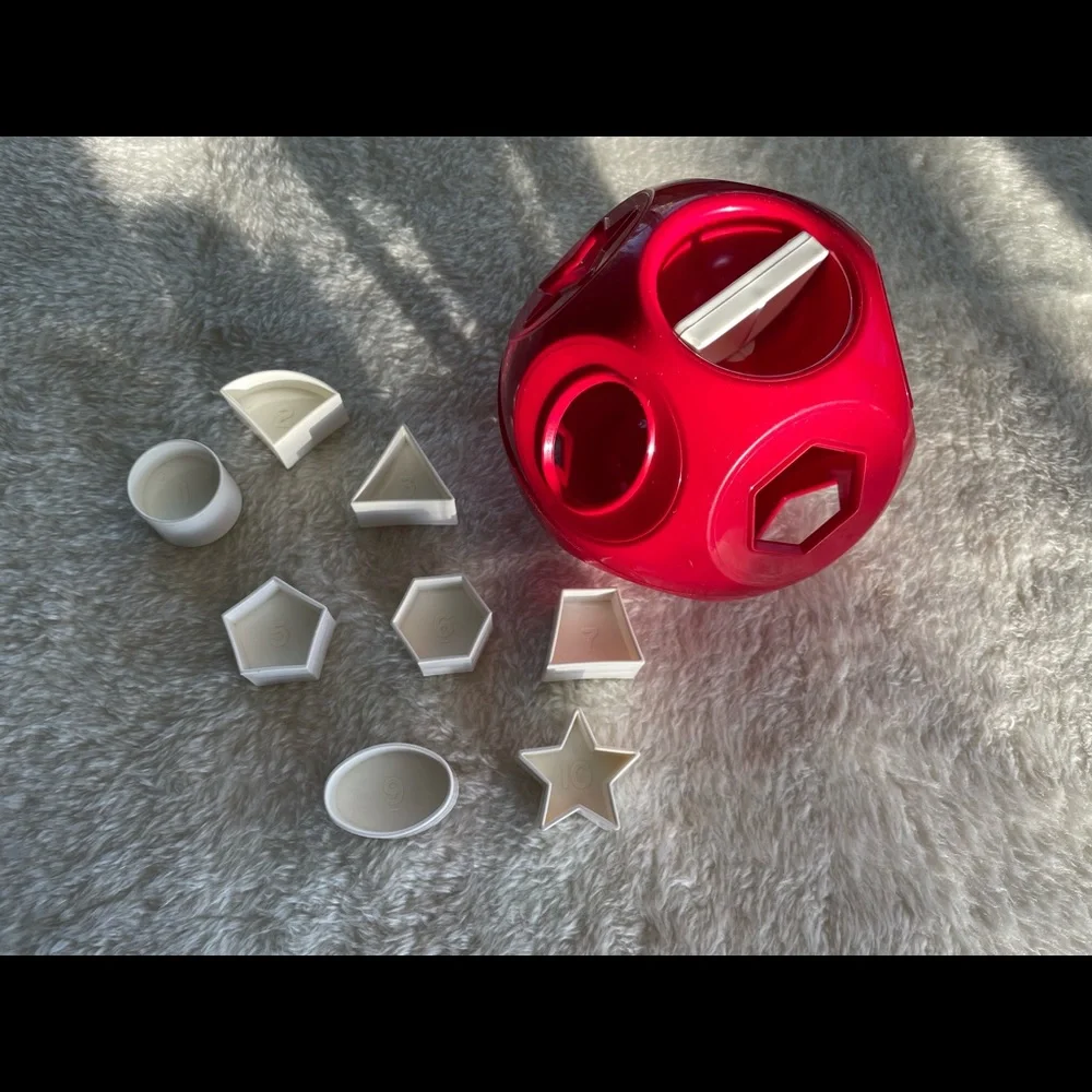 Tupperware Special Edition Red & White Shape O Ball by TUPPERWARE